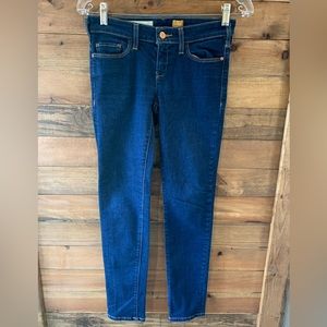 Pilcro and The Letterpress Anthropologie Womens Jeans Skinny Serif Blue Denim 26